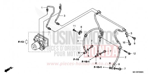 VORDERER BREMS-SCHLAUCH NSA700A8 de 2008